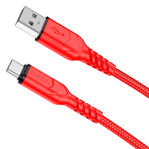USB to Type C "HOCO" X59 3.0A 2M (Цвет: красный) фото 4