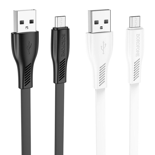 USB micro USB "BOROFONE" BX85 1M 2.4A (белый)  фото 4