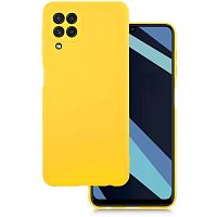 Панель для Samsung A22/M22/M32 4G (A225) силиконовая 0.33 mm (Цвет: желтый)