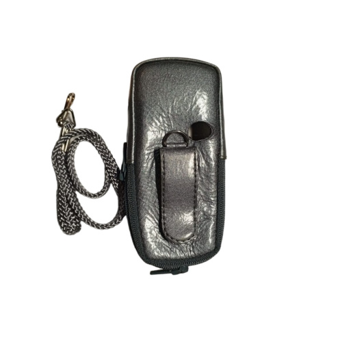 Кожаный чехол для телефона Nokia 6020 "Alan-Rokas" серия "Absolut" (серый металик) натуральная кожа