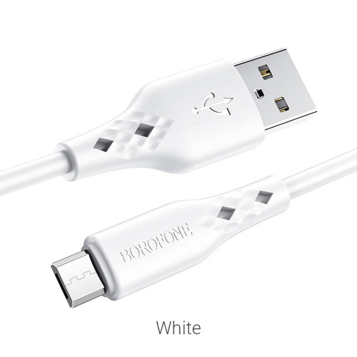 USB micro USB "BOROFONE" BX48 1M 2.4A (белый) 