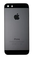Задняя крышка (корпус) для iPhone 5S (Цвет: серый) AAA