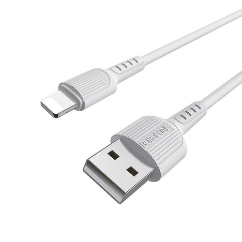 USB для IP Lighting "Borofone" BX16 1M (белый)  фото 5