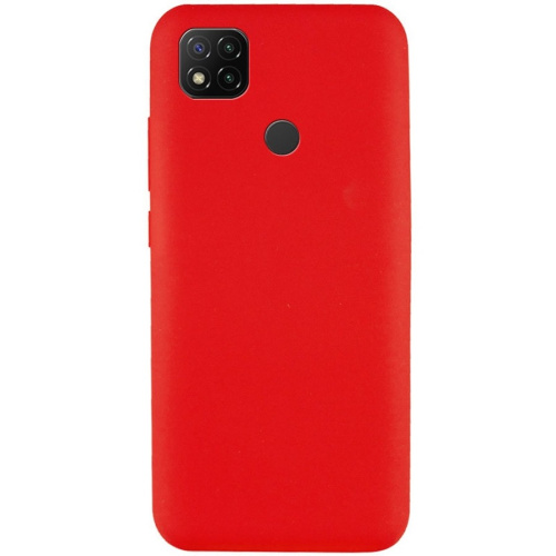 Панель для Xiaomi Redmi 9C силиконовая Silky soft-touch (Цвет: красный)