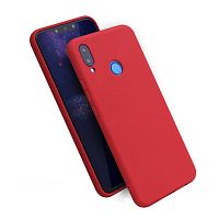 Панель для Huawei Honor 8X силиконовая Silky soft-touch (Цвет: красный)