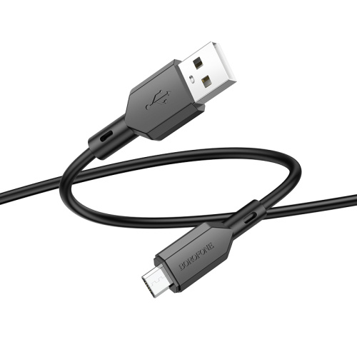 USB micro USB "BOROFONE" BX70 1M 2.4A (черный) фото 5