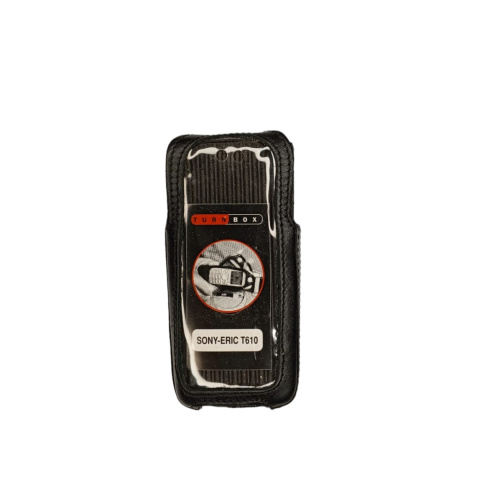 Кожаный чехол для телефона Sony Ericsson T610 "Turn Box"  фото 2