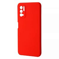 Панель для Xiaomi Redmi Note 10 Pro силиконовая (Цвет: красный)