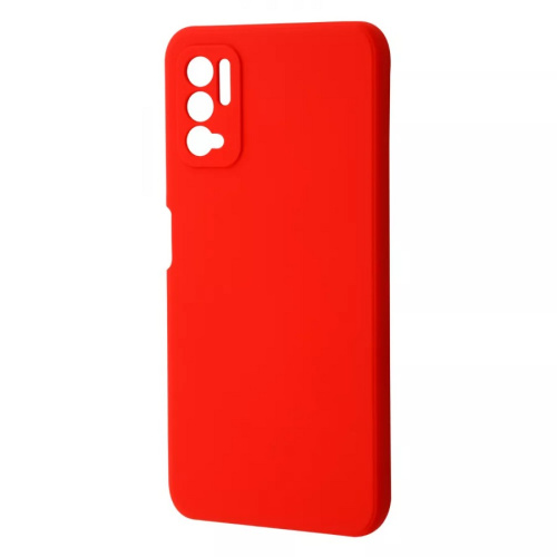 Панель для Xiaomi Poco M3 Pro/Redmi Note 10T силиконовая (Цвет: красный)