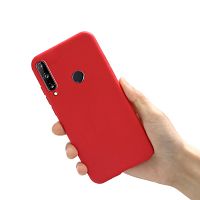 Панель для Huawei Honor 9C/P40 Lite E/Y6p/Y7p силиконовая (Цвет: красный)