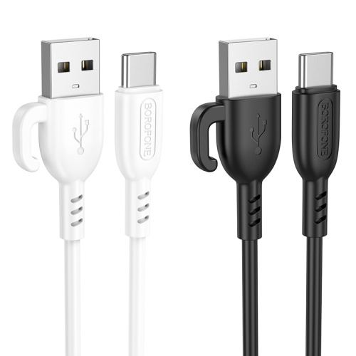 USB to Type C "BOROFONE" BX91 3.0A 1M (Цвет: белый)  фото 3