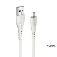 USB micro USB "BOROFONE" BX37 1M 2.4A (белый) 