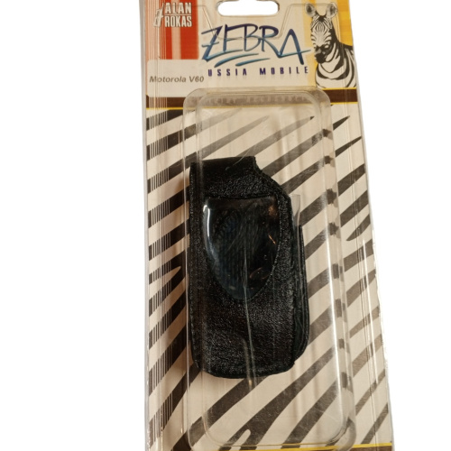 Кожаный чехол для телефона Motorola V60 "Alan-Rokas" серия "Zebra" натуральная кожа фото 5