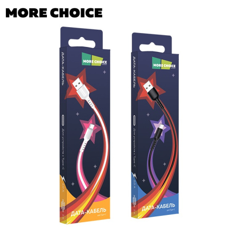 USB to Type C "More choice" K26a 1М (Цвет: белый ) фото 5