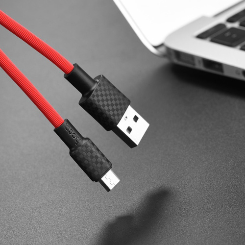 USB micro USB "HOCO" X29 1М 2.0A (красный)  фото 4