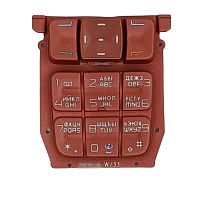 Клавиатура для Nokia 3220 с русскими буквами (красная) OEM