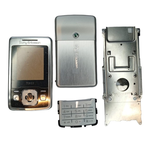 Sony Ericsson T303 - Корпус в сборе с клавиатурой (Цвет: серебро) AAA фото 2