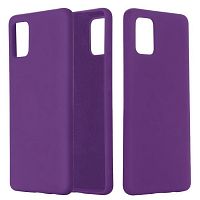 Панель для Samsung A51 (A515) силиконовая Silky soft-touch (Цвет: фиолетовый)