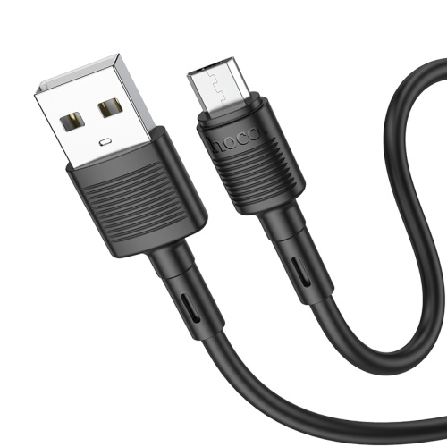 USB micro USB "HOCO" X83 1M 2.4A (черный) фото 5