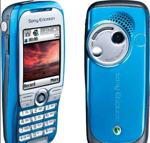 Кожаный чехол для телефона Sony Ericsson K500 "Alan-Rokas" серия "Absolut" (синий метал) натур. кожа фото 2
