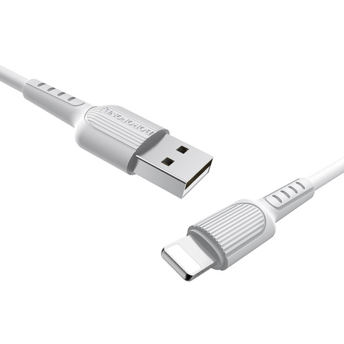 USB для IP Lighting "Borofone" BX16 1M (белый)  фото 4