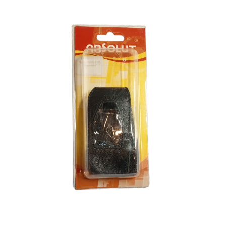 Кожаный чехол для телефона Nokia 6101 "Alan-Rokas" серия "Absolut" (черный) натуральная кожа фото 2