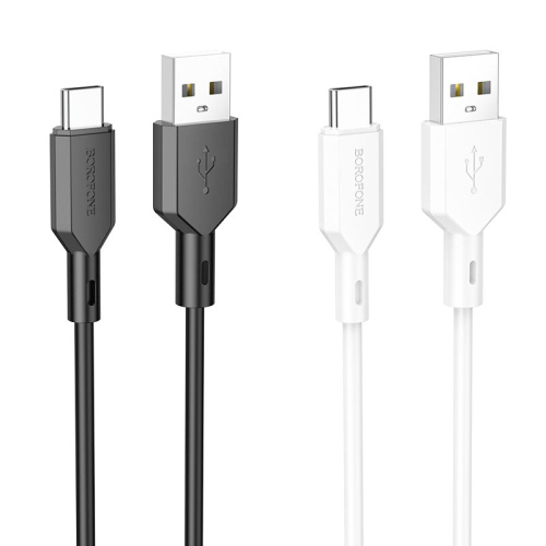 USB to Type C "BOROFONE" BX70 3.0A 1M (Цвет: белый)  фото 3
