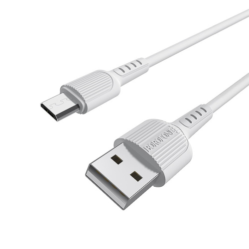 USB micro USB "BOROFONE" BX16 1M 2.0A (белый)  фото 5