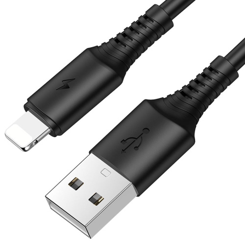 USB для IP Lighting "Borofone" BX47 1M (черный)  фото 5