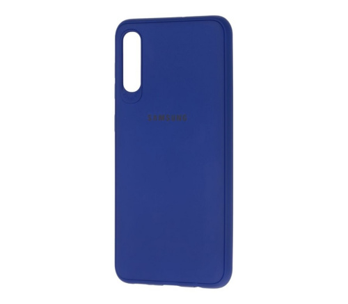 Панель для Samsung A50/A50S/A30S (A505/A307) силиконовая Logo LUX (Цвет: синий)