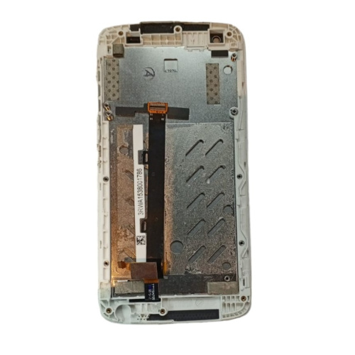 Дисплей для HTC Desire 526 в сборе с сенсорным стеклом в рамке (белый) (б/у ОРИГИНАЛ с разборки)