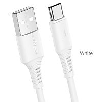 USB to Type C "BOROFONE" BX47 3.0A 1M (Цвет: белый) 