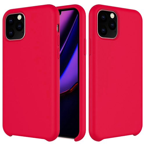 Панель для IP 11 силиконовая Silicone Case (Цвет: темно-коралловый)