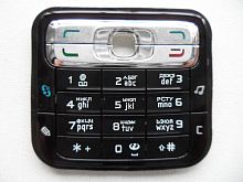 Клавиатура для Nokia N73 с русскими буквами (черная)