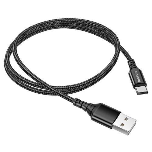 USB to Type C "BOROFONE" BX54 3.0A 1M (Цвет: черный)   фото 4