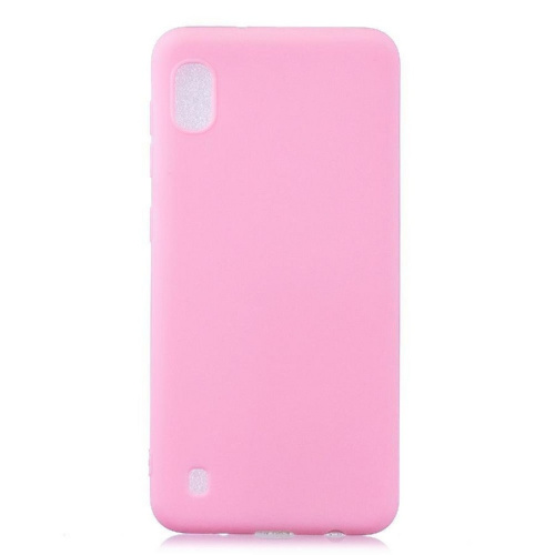 Панель для Samsung A10 (A105) силиконовая (Цвет: розовый)