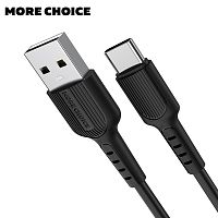 USB to Type C "More choice" K26a 1М (Цвет: черный )