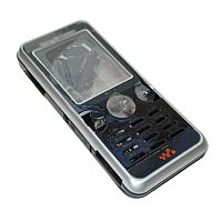 Sony Ericsson W610 - Корпус в сборе (Цвет: черный/серебро)