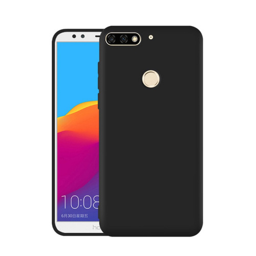 Панель для Huawei Honor 7A/Y5 (2018)/Y5 lite/Honor 7S силиконовая Silky soft-touch (Цвет: черный)
