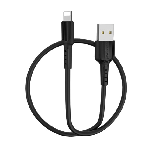 USB для IP Lighting "Borofone" BX16 1M (черный)  фото 6