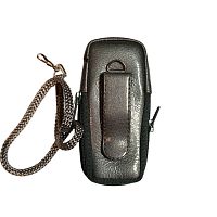 Кожаный чехол для телефона Nokia 6100 "Alan-Rokas" серия "Absolut" (серый металик) натуральная кожа