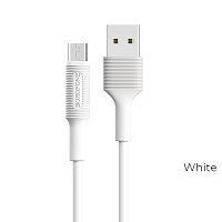 USB micro USB "BOROFONE" BX1 1M 2.0A (белый)