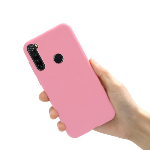 Панель для Xiaomi Redmi Note 8T силиконовая (Цвет: светло-розовый)