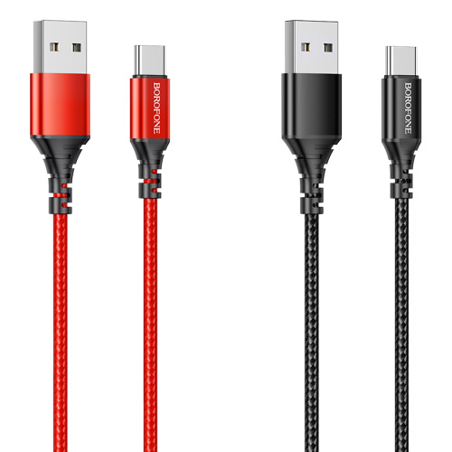 USB to Type C "BOROFONE" BX54 3.0A 1M (Цвет: черный)   фото 6