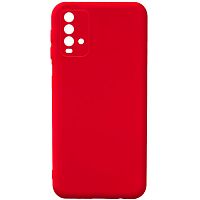 Панель для Xiaomi Redmi 9T/Poco M3 силиконовая Silky soft-touch (Цвет: красный)