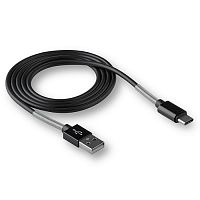 USB to Type C "WALKER" C720 (Цвет: черный) с пружинами