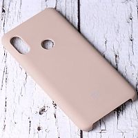 Панель для Xiaomi Redmi Note 7 силиконовая Silky soft-touch (Цвет: бежевый)