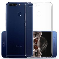 Панель для Huawei Honor 8 силиконовая 0.6 мм (Цвет: прозрачный)