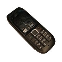 Nokia C1-00 - Корпус в сборе с клавиатурой (Цвет: черный)