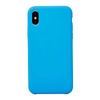 Панель для IP X/XS силиконовая Silicone Case (Цвет: голубой)